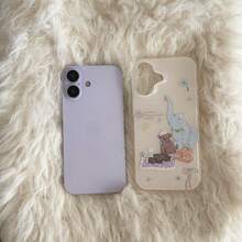 Bear Cute Camping Picnic Elephant Design Phone Case Compatible With Apple 17 Pro Max/ 16 Pro Max/15 Pro Max/14 Pro/13, Suitable For Men And Women, Creative Design - Multicolor - View 12