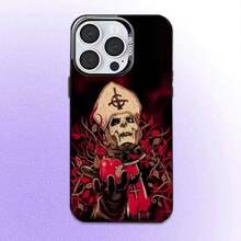 Funda para teléfono Band G-Ghost Papa IV para 17, 16, 15, 14, 13, 12, 11 Plus, Pro Max, cubierta interior plateada de color - Z6 - Ver 7
