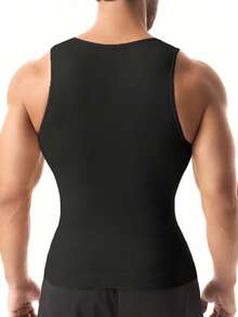 Men's  Compression Shirt Slimming Body ShaperVest Gym Workout Tank Top Sleeveless AbdomenShapewear Gynecomastia Compression Shirts, TummyControl Undershirts-Change In Seconds - đen - Xem 2