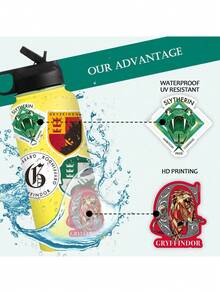 WB 50 buc Warner Bros oficial licențiat Harry Potter autocolante Hogwarts imagine personaj material impermeabil laptop pahar de apă bagaje bicicletă creative la modă autocolante decorative Crăciun Halloween ziua de naștere aniversare cadouri surpriză pentru familie și prieteni