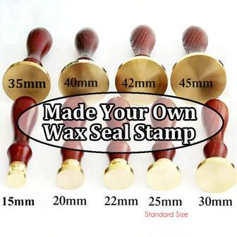 20-45mm Customized Wax Seal Stamp - Personalized Wedding Invitation Wax Seal Stamp Set - Customized Wax Seal Stamp