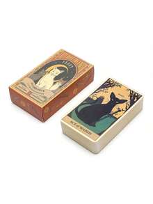 Exclusive Feline Tarot Cards Set For Fortune Telling And Party Fun Mystical Themed Divination Deck Gift For Game Nights Explore Spiritual Guidance With These Unique Tarot Cards Perfect For Beginners - Multicolor - View 6