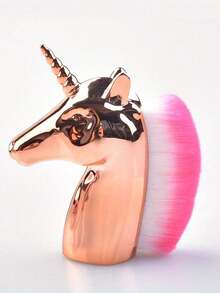 1支独角兽角化妆刷，不变形不掉毛，多功能美妆工具，可用作散粉刷、指甲粉刷、多色化妆刷、散粉刷、定妆粉刷，刷毛柔软亲肤，设计精美，刷毛结实耐用。 - 彩色 - 查看 17