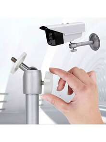 Suporte robusto em liga de alumínio para câmera/projetor, rotação de 360° e inclinação, montagem em parede/teto | Braço articulado ajustável, capacidade de carga de 5 kg, fácil instalação, adequado para câmeras IP/CFTV/mini projetores/microcâmeras | Suporte resistente e estável para monitoramento doméstico/no escritório.