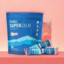 Nello Supercalm Calming Drink Mix With KSM-66 Ashwagandha Vitamin D3 Magnesium & L-Theanine Supports Cortisol Balance Mood Sleep 20 Servings Travel Packets Dietary Supplement - 1 包 - 查看 7