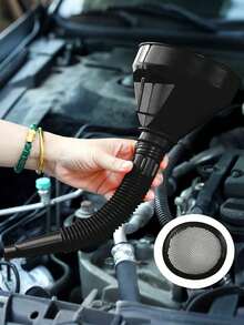 Universal Oil Funnel With Filter Tube Kit – Made Of Durable Plastic, Built-In Fine Mesh Filter, Accurately Fills Oil Into Small Spaces, Perfect For Motor Oil Gear Oil Gasoline Windshield Washer Fluid, Leak-Proof Design Ensures Clean And Efficient Refueling, Suitable For Cars Motorcycles ATVs Forklifts Trucks SUVs, Includes Extension Tubes Hose Tools For Easy Use