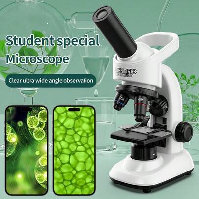 Children's Science Experiment Microscope; Intelligence Early Education Biological Observation Instrument; Multiple Amplification Science Enlightenment Toy; Primary School Students Science Popularization Exploration Tool