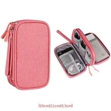 Travel Organizer Bag Cable Storage Organizers Pouch Carry Case Portable Waterproof Double Layers Storage Bags For Cable Cord - Multicolor - View 13