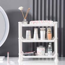 Organizador de Escritorio Grande 34x17.5 cm | Caja de Almacenamiento Multiusos para Hogar, Oficina y Escuela | Ahorra Espacio Blanco - Blanco - Ver 3