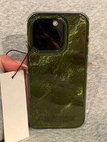 Cute 3D Gradient Glitter Phone Case, Compatible With IPhone 17 Pro Max, 17 Pro, 17 Air, 16, 15, 14 Plus, 13, 12 Pro Max, 11, Luxury Shiny Protective Soft Cover - Dark Green - View 2