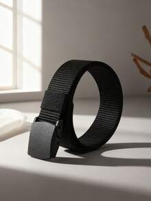 1/4/6pcs Outdoor Plastic Buckle Nylon Tactical Belt For Boy - Durable Woven Fabric Belt, Suitable For Sports And Training - Metal-Free Canvas Belt, Suitable For Daily Wear - Multicolor - View 3