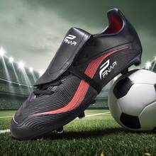 全新足球鞋一双，推荐青少年、学生穿着，适用于比赛和训练，低帮设计，长钉，防滑，适用于AG、FG、软地、真草场地，可用于比赛和训练，系带，男士足球鞋，高帮，专业足球鞋，厂家直销 - 黑色 - 查看 8