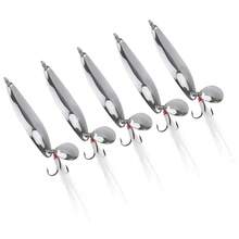 New-  5pcs Spoons Lures Fishing Kit - Metal Spinner Baits With Treble Hs For Salmon Bass - Màu sắc hình ảnh - Xem 6