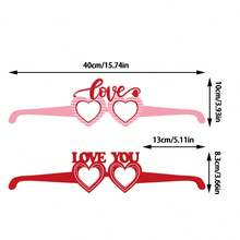 Gafas de sol de San Valentín con forma de corazón, labios y alas, accesorios para festivales y fiestas para adultos. - Multicolor - Ver 5
