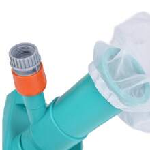 Aspiradora portátil para piscinas, estanques y fuentes. Accesorios de limpieza para cabezales de aspiración. - Azul - Ver 8