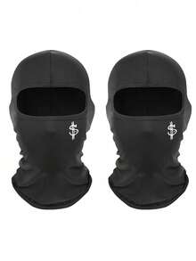 1/2/3pcs Unisex Balaclava Hat, Versatile Printed Sports Face Mask, Breathable, Moisture-Wicking, Suitable For Outdoor Hiking, Daily Cycling - P - View 14