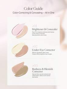 JOOCYEE Corretivo Airy Wear de Dupla Face - Cobre Manchas, Marcas de Acne, Olheiras, Uniformiza o Tom da Pele, Oculta Olheiras