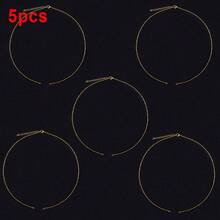 5pcs Stainless Steel Cross Pendant Necklace With Lobster Clasp Adjustable Chain For DIY Jewelry Making - HG0191 - View 13