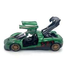 Alloy Racing Car Model With Openable Doors, Children's Toy Car Decoration, Suitable For Collection, Birthday Gift, Desktop Decor, Cake Topper, Holiday Gift, Suitable For 3-12 Years Old, Halloween, Children's Day, Thanksgiving, Christmas - Multicolor - View 14