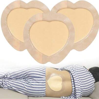 1 包（独立包装） - 贴合身体护理敷料、压疮贴片、吸收渗出液敷料、身体垫、硅胶泡沫敷料、用于臀部伤口的聚氨酯泡沫敷料、防水骶骨垫、吸湿透气压力敷料、老年卧床患者臀部护理敷料、骶骨垫、吸湿透气床垫罩、身体擦伤贴片