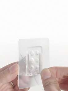 2个/4个/8个加厚隔板支架，免打孔粘贴式安装，双层板固定扣，适用于厨房橱柜层板、衣柜层板及其他防滑层支架 - 無色 - 查看 10