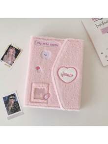 1pc INS Original Envelope Plush Storage Album, 4-Slot Card Album For Fandom, Student Instant Photo Album Scrapbook - Multicolor - View 11