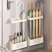 磁性雨伞架，无需钻孔，壁挂式，家用排水雨伞桶，储物柜门，雨伞收纳架，门