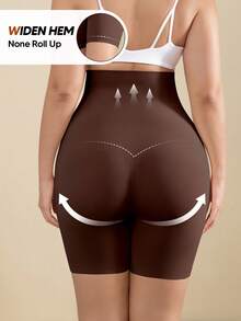 Pregnant Women's High Elasticity 5-Point Maternity Leggings - Ideal For Everyday Wear - Coffee Brown - View 6