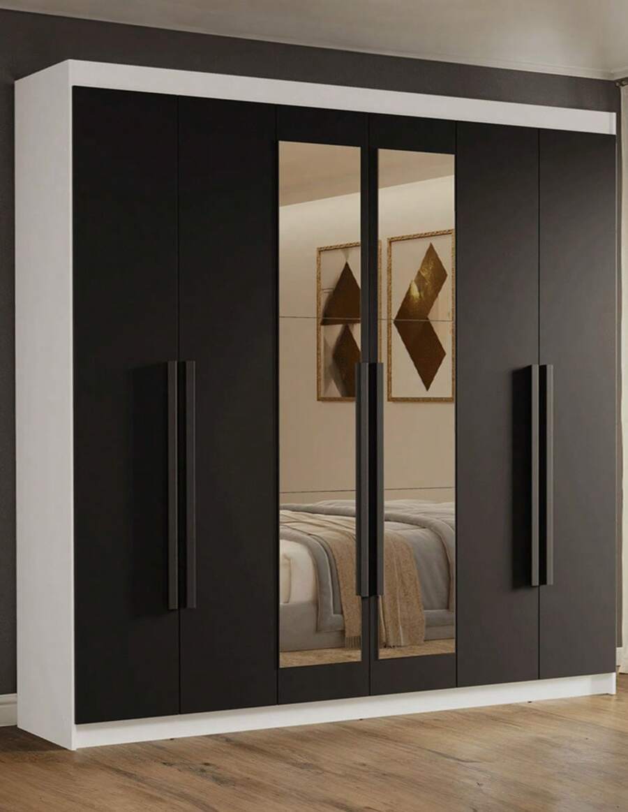 Ropero Closet Madesa Venus 6 Puertas 2 Espejos 180cm BN 1 - Multicolor - Ver 1
