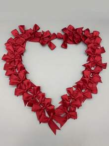 30/50个缎带蝴蝶结，红色蝴蝶结，适用于派对手工、礼品包装、生日婚礼礼物装饰、DIY发夹配饰、鲜花包装、派对DIY蝴蝶结装饰、生日派对烘焙装饰、派对小礼物、圣诞节装饰、礼品包装装饰、圣诞装饰 - 酒紅色 - 查看 12