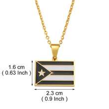 قلادة بسحر بورتوريكو قطعة واحدة للنساء والفتيات من الفولاذ المقاوم للصدأ، مع زهور الهيبسكوس من هاواي وجوام وجوادلوب وماييوت