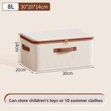 [Tianshan Storage Box (1PC/2pcs Optional)]Natural Moisture-Proof | Large Capacity.Fits Thick Quilts/Clothes | Wear-Resistant | Multi-Scene Use (Wardrobe/Bedroom/Living Room) - Beige - View 6