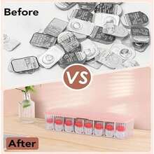 P-80 Daily Contact Lens Organizer With A Remover & A Tweezer, Disposable Contact Lens Dispenser, Clear Plastic Box For All Brands Daily Lens (Blue). - 125-500ml - 查看 6