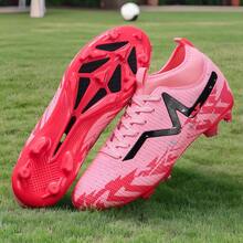 Modern Youth Football High-Top Cleats - Lightweight And Durable Turf Shoes With TPU Outsole, Suitable For Outdoor Summer Rainy Training And Intense Competition On Wet Fields