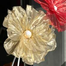 Seidenblumen große Pfingstrosen für Heim-Dekoration, Wohnzimmer, Valentinstag, Hochzeit, Verlobung, realistische künstliche Blumenarrangements - Verschiedenfarbig - Übersicht 6