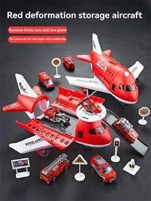Juego transformable de 2 en 1 de avión y carretera, adecuado para niños y niñas - Juguete de vehículo de avión de lanzamiento por inercia, regalo de juego para padres e hijos (estilo aleatorio) - Multicolor - Ver 13