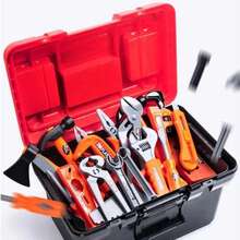 蒙特梭利儿童工具套装，角色扮演建筑玩具，带工具箱 - 适合3岁以上幼儿的益智玩具，3-6岁男孩女孩的完美生日礼物 - 彩色 - 查看 6