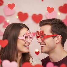Gafas de sol de San Valentín con forma de corazón, labios y alas, accesorios para festivales y fiestas para adultos. - Multicolor - Ver 2