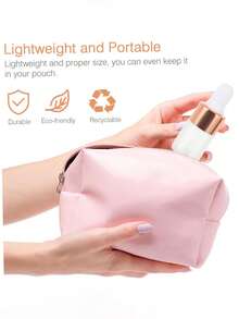 5pcs/10pcs 1ml/2ml/3ml/5ml Rose Gold Glass Dropper Bottles, Mini Sample Dropper Bottles With Glass Dropper, Essential Oil Sample Travel Containers - Pink - View 4