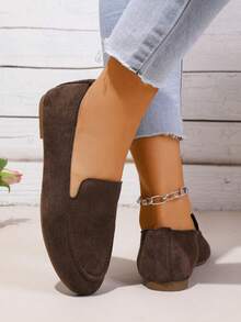 Bailarinas de punta femeninas, bailarinas cómodas de estilo ballet, zapatos de vestir, marrón café 2025 Nuevos zapatos planos de primavera y verano, zapatos planos versátiles de moda casual para mujer, bailarinas de bajo empeine para mujer, zapatos de mujer para todas las estaciones, zapatos de trabajo - Marrón - Ver 8