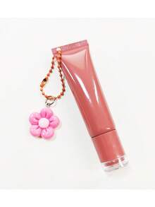 10ml 1/3pcs Lipstick Tube, Keychain With Flower Pendant, Women's Lotion, Essence, Lip Gloss, Cosmetic Packaging, Easy To Store And Carry - Multicolor - View 4