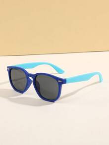 1 par de gafas de moda clásicas y sencillas con montura cuadrada, adecuadas para niños y niñas, para fiestas, vacaciones, viajes, decoración, accesorios diarios y utilería fotográfica