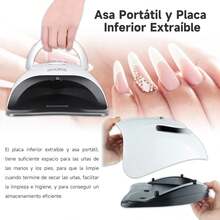 Lampara UV para Uñas, Lampara de Uñas 220W, Lampara para Uñas Gelish con Temporizadores, Sensor Automático, para Uñas de Gelish y Semipermanentes en Hogar y Salón (SUN X7 MAX Últimos Modelos) - 1 - Ver 6