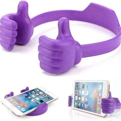 Cute Thumb-Shaped Flexible Phone/Tablet Stand, Universal Phone Holder, Ideal For Slouchy People, Portable And Easy To Use, Suitable For Office, Home And Other Occasions, Great Birthday Or Graduation Gift, Universal Phone Stand Allows You To Enjoy Movies And Entertainment Even In Bed.