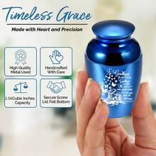 Sunflower Cremation Urn Keepsake Aluminum Alloy Ashes Holder Funeral Urn Urn To Commemorate Human Or Pet - Multicolor - View 6