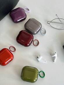 复古透明字母设计 Pro 3 耳机保护套，柔软保护壳，兼容苹果 4/2 无线蓝牙耳机，Pro 新款第三代/第二代，韩版 Ins 风格