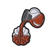 English Pins Clothes Collar Pins Medical Coffee Bags Brooches Accessories Metal Badges - QHXZ3824 - Xem 4