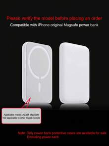 Compatible With Apple Magnet Power Bank Case 1460mAh With Bowknot - Wireless Charging Phone Cover For IPhone 16/15/14 Series, Soft TPU Anti-Drop Protective Case With Matte Touch, Cute Gift For Women​ (Only Selling Protective Cases)(Battery Not Included)