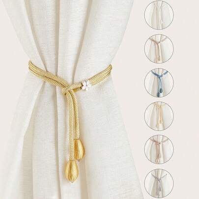 1 قطعة/2 قطعة/4 قطع من مشابك الستائر بشكل الزيتون، خيارات متعددة الألوان والأحجام، مناسبة لتثبيت وتزيين الستائر