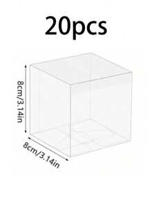 50pcs Transparent Plastic Gift Boxes, 2 Inch Clear PVC Plastic Boxes, Macaron Cake Candy Soap Individual Packaging Boxes, Suitable For Wedding Party, Wedding, Birthday Gift Packaging, Party Favors, Small Business Thank You Gift Boxes (50pcs/10pcs) - Transparent - View 14